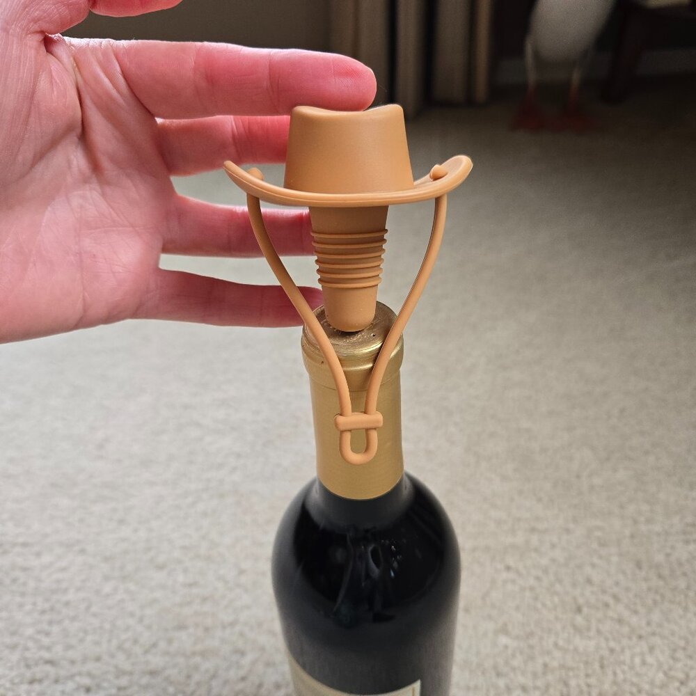 NEW Cowboy Hat silicone wine stopper